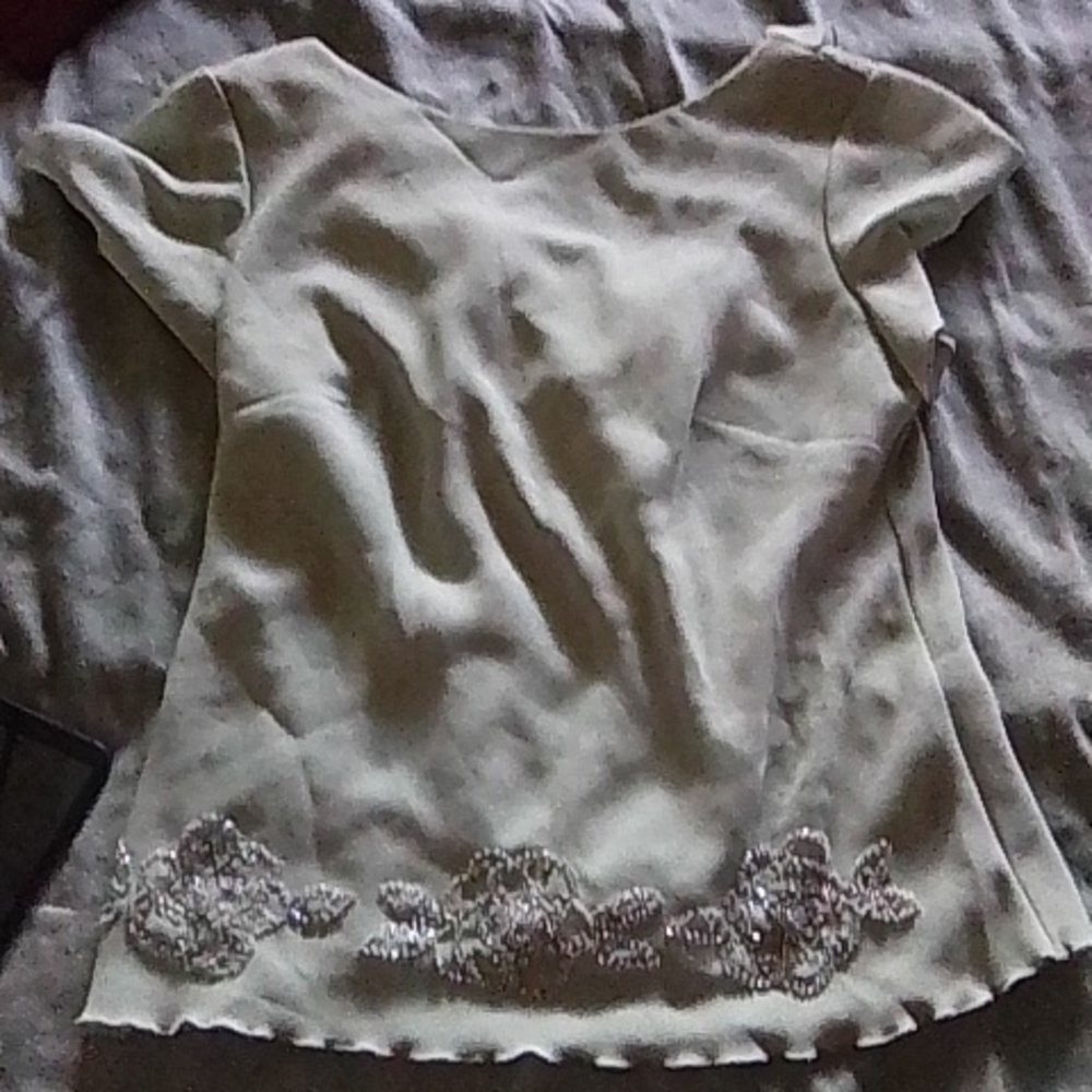 Beaded Sage Shirt
